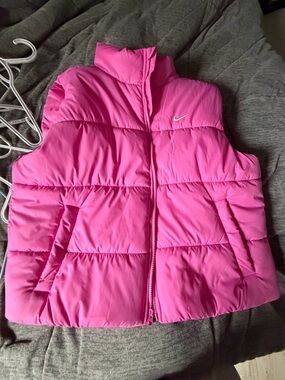 Nike Hot Pink Therma-Fit Quilted Vest